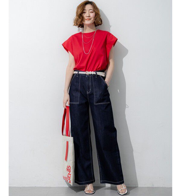 23区「【見上愛さん着用】23区 Summer DENIM ベイカーパンツ」|デニム|