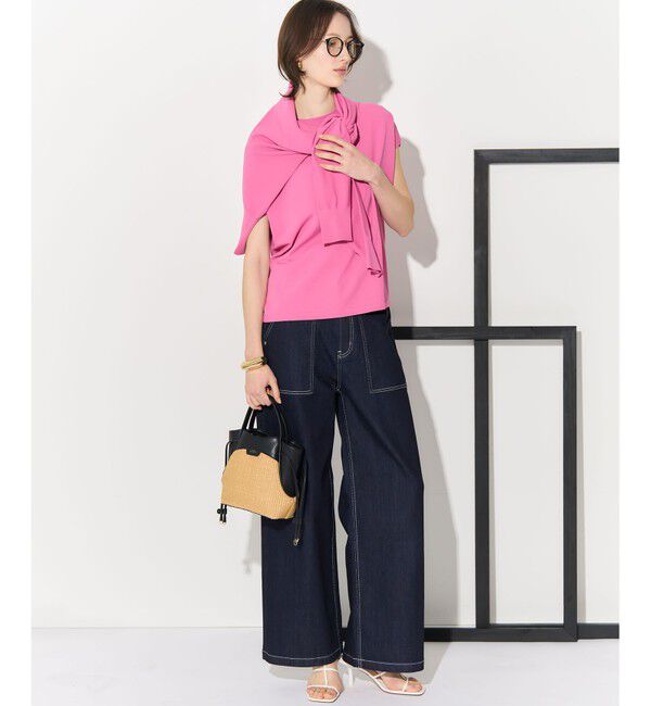 23区「【見上愛さん着用】23区 Summer DENIM ベイカーパンツ」|デニム|