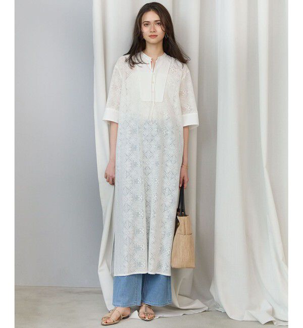 23区「【SLOW/一部店舗限定】モチーフレース ワンピース」|ワンピース|