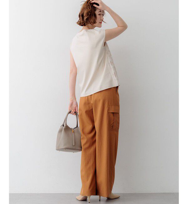 23区「コードエンブロイダリージャージー フレンチスリーブ カットソー」|Tシャツ・カットソー|