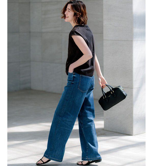 23区「コードエンブロイダリージャージー フレンチスリーブ カットソー」|Tシャツ・カットソー|