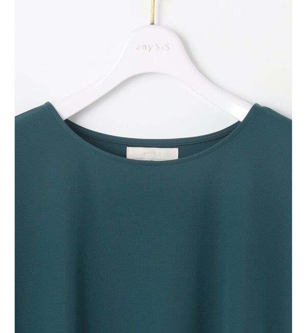 ANY SIS「【接触冷感・UVカット・洗える】ハイストレッチスムースフレンチスリーブ カットソー」|Tシャツ・カットソー|