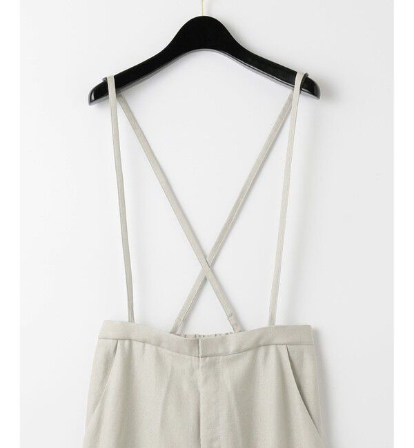  「リネンタッチテーパードパンツ」|チノ|