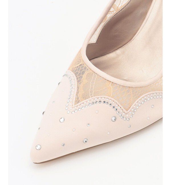 GRACE CONTINENTAL「ビジュースカラップヒール」|パンプス|