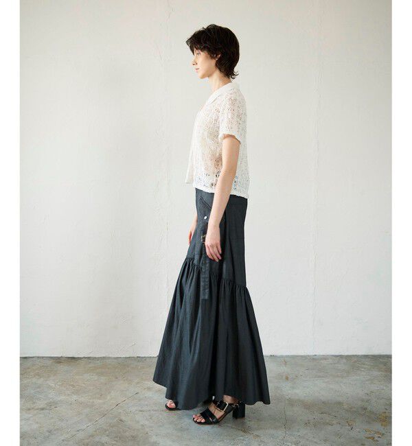 GRACE CONTINENTAL「レースカットスキッパートップ」|シャツ・ブラウス|