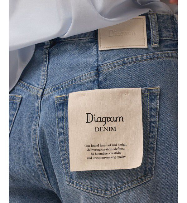 Diagram「リメイクストレートデニムパンツ」|デニム|