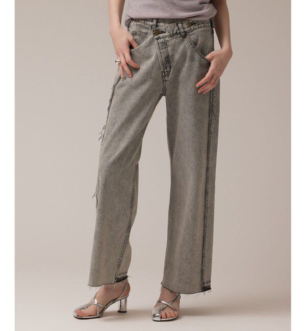 Diagram「リメイクストレートデニムパンツ」|デニム|グレー