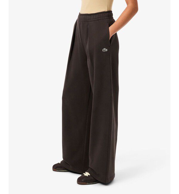 LACOSTE「ワイドフィットタックスウェットパンツ」|その他|ダークブラウン
