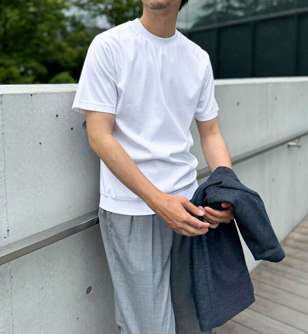 NOLLEY'S goodman「《ビジカジ対応》シルケットスムースドレスTシャツ 25SS」|Tシャツ・カットソー|