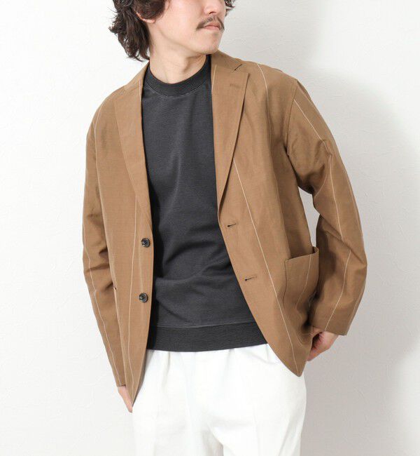 NOLLEY'S goodman「《ビジカジ対応》セミシルケットスムース ボーダードレスTシャツ 25SS」|Tシャツ・カットソー|