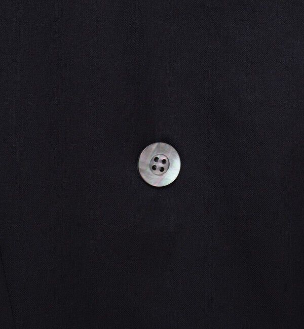 NOLLEY'S「ウォッシャブルリネン風シアー5分袖ジャケット」|ノーカラージャケット|
