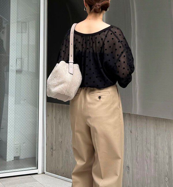 NOLLEY'S「【LORISTELLA/ロリステッラ】別注キューブワンハンドルムートンバッグ」|ショルダー・メッセンジャー|