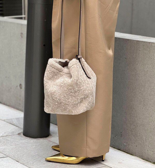 NOLLEY'S「【LORISTELLA/ロリステッラ】別注キューブワンハンドルムートンバッグ」|ショルダー・メッセンジャー|