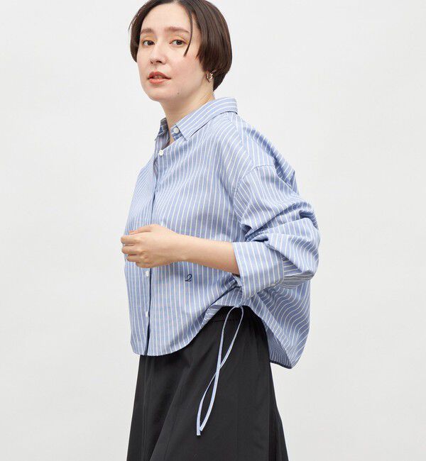 NOLLEY'S「MY STANDARD ショートシャツ」|シャツ・ブラウス|ブルー系その他3