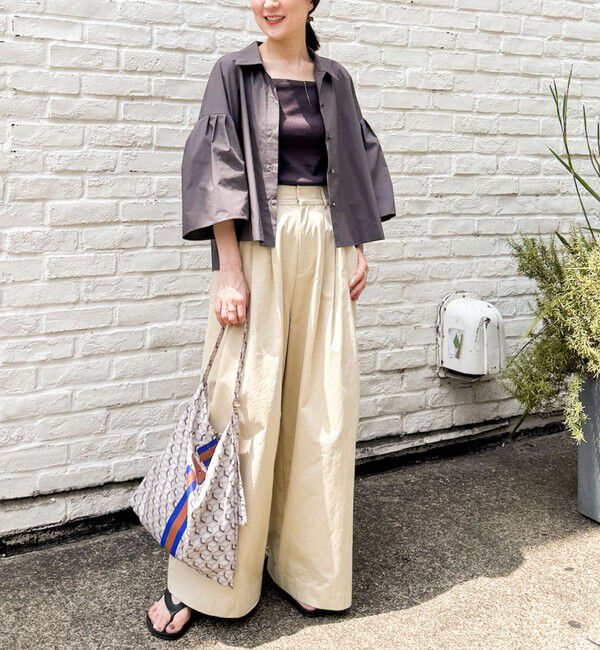 NOLLEY'S「《セットアップ対応》袖フレアボリュームシャツ」|シャツ・ブラウス|