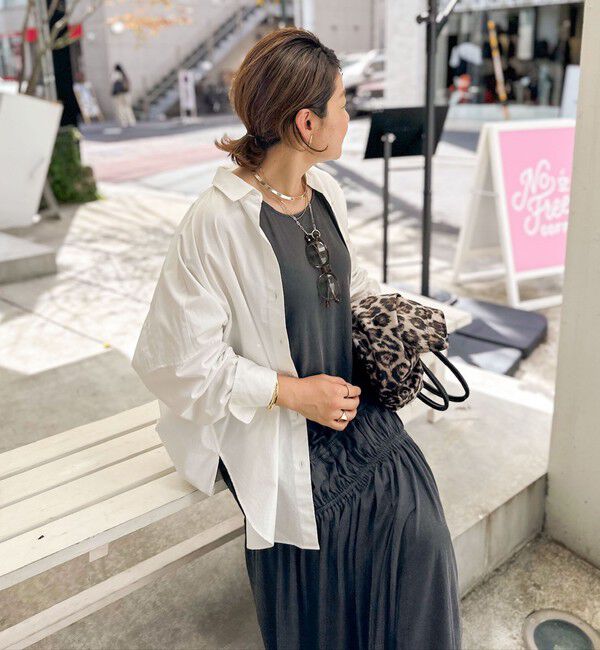 Rie Miller「顔料染マキシ丈ワンピース」|ワンピース|