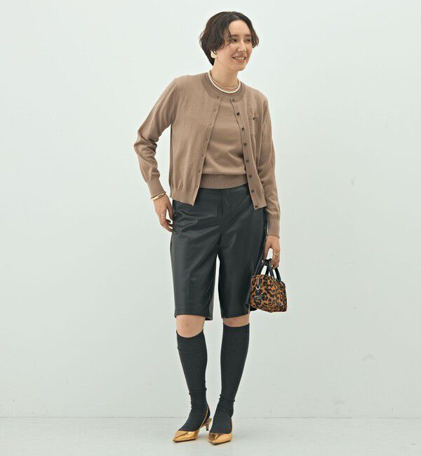 NOLLEY'S sophi「《アンサンブル対応》《手洗い可能》ウール100クルーネックカーディガン」|カーディガン|