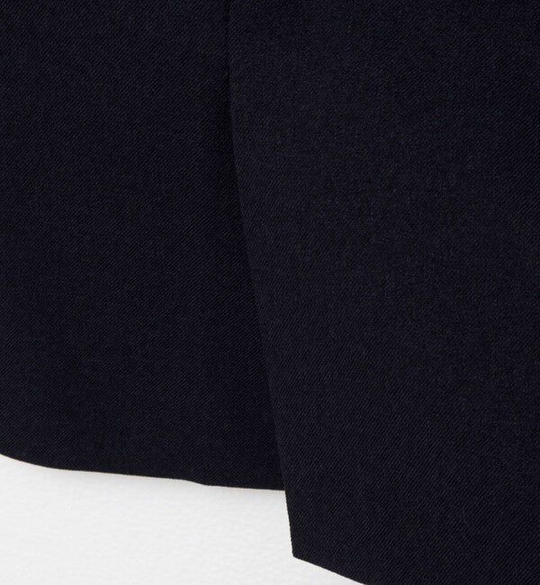 NOLLEY'S「《セットアップ対応》ウォッシャブルサージストレッチVネックジャケット」|ノーカラージャケット|