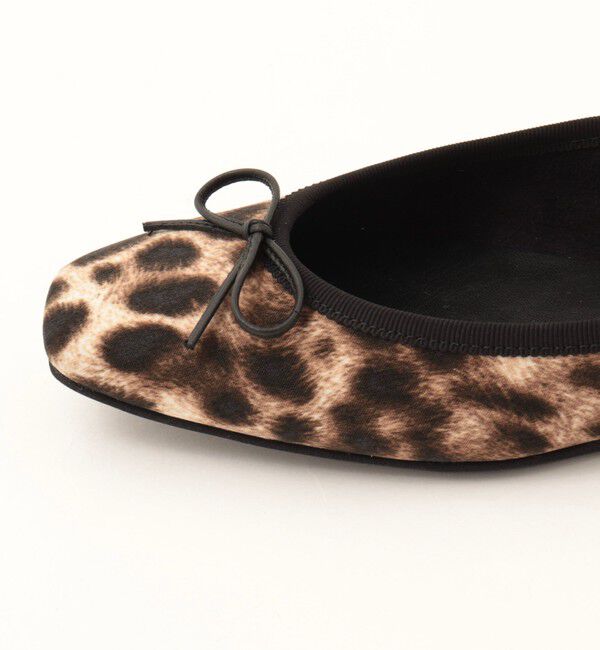 NOLLEY'S「【NOLLEYS/ノーリーズ】スクエアトゥレオパードバレエシューズ」|バレエシューズ|