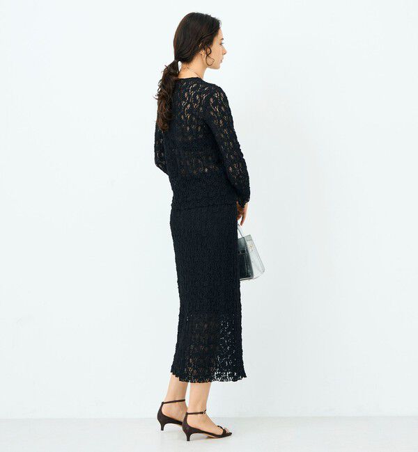 NOLLEY'S sophi「ウォッシャブルストレッチレース両前カーディガン」|カーディガン|