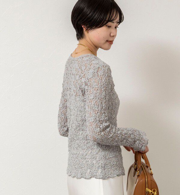 NOLLEY'S sophi「ウォッシャブルストレッチレース両前カーディガン」|カーディガン|