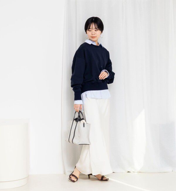 NOLLEY'S sophi「ウォッシャブルダブルサテンナロースカート」|フレア|