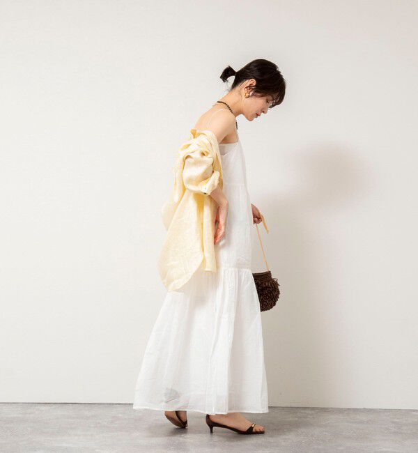 NOLLEY'S sophi「【MARILYN MOON/マリリーンムーン】sheer starched cotton lace tieredワンピース」|ワンピース|