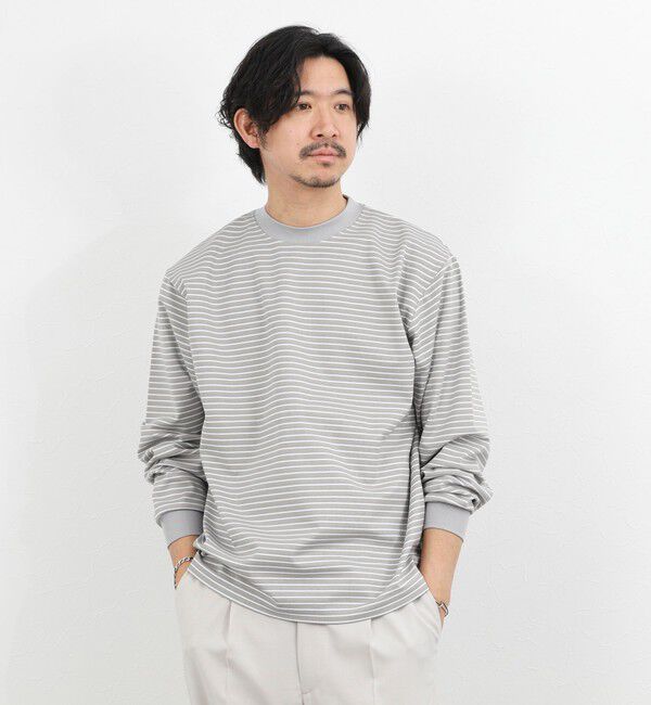 NOLLEY'S goodman「シルケットボーダーロンＴ 26SS」|Tシャツ・カットソー|