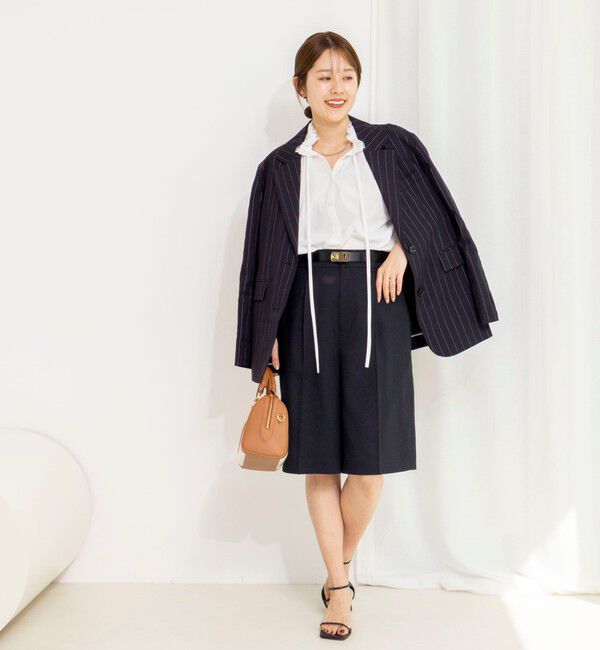 NOLLEY'S「ウォッシャブルフリル襟ブラウス」|シャツ・ブラウス|