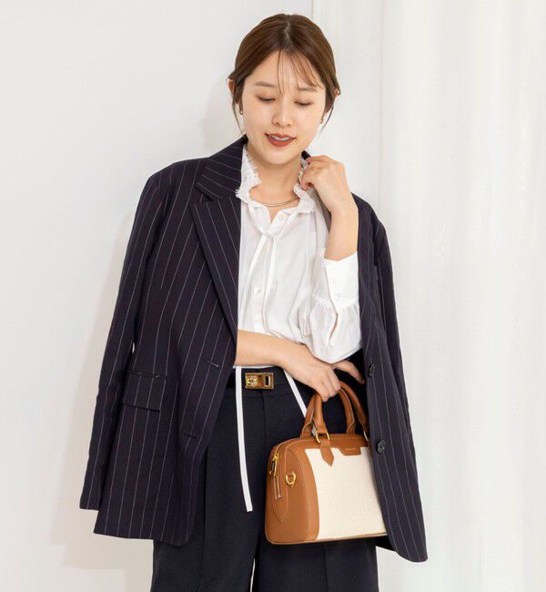 NOLLEY'S「ウォッシャブルフリル襟ブラウス」|シャツ・ブラウス|