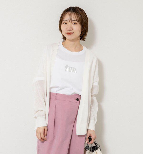 NOLLEY'S「《手洗い可能》コットンセルロース2WAYリラックスカーデ」|カーディガン|