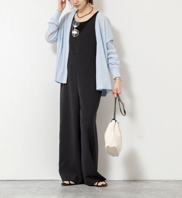 NOLLEY'S「《手洗い可能》コットンセルロース2WAYリラックスカーデ」|カーディガン|
