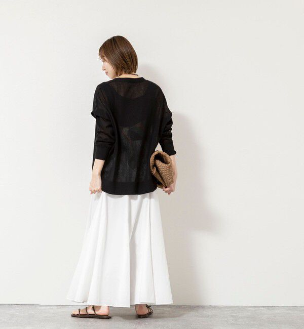 NOLLEY'S「《手洗い可能》コットンセルロース2WAYリラックスカーデ」|カーディガン|