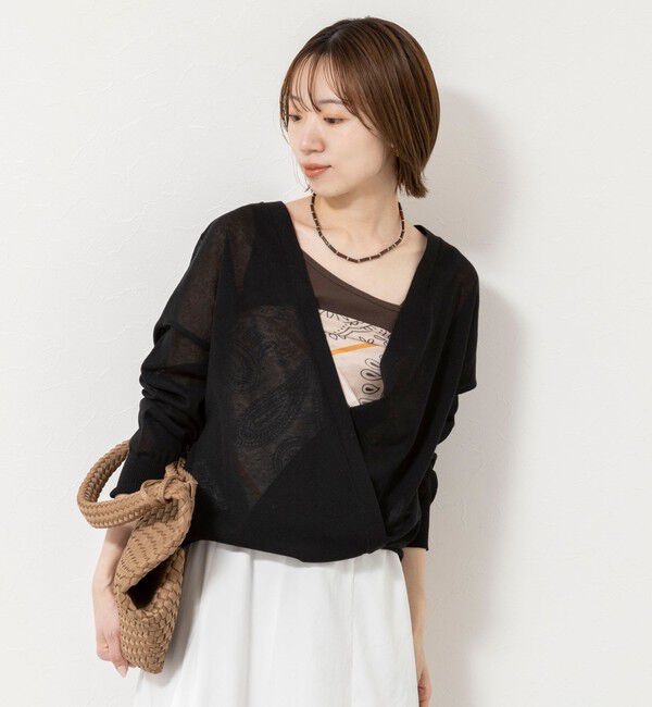 NOLLEY'S「《手洗い可能》コットンセルロース2WAYリラックスカーデ」|カーディガン|