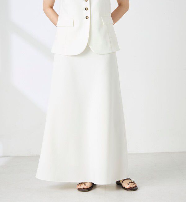 NOLLEY'S sophi「《セットアップ対応》ウォッシャブルドライシャンタンナロースカート」|スカート|