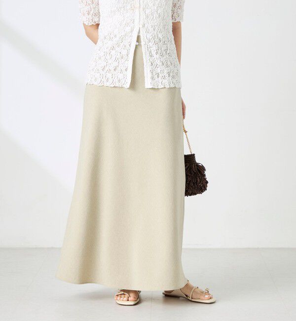 NOLLEY'S sophi「《セットアップ対応》ウォッシャブルドライシャンタンナロースカート」|スカート|