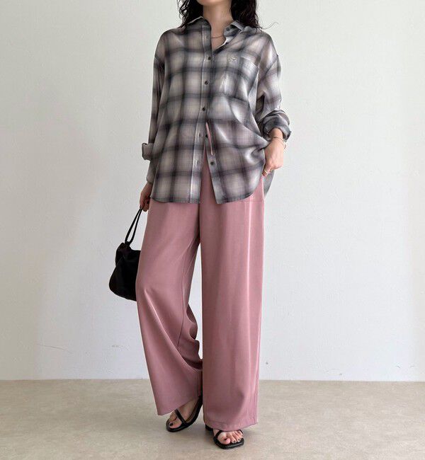 fredy emue「ツイルサテンイージーパンツ」|チノ|