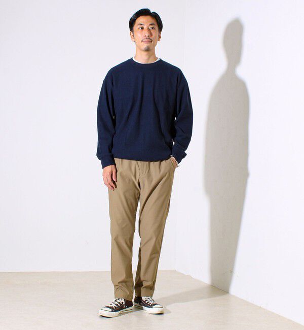 GLOSTER「【レイヤードに最適】起毛ワッフル 裾ドロストロンT」|Tシャツ・カットソー|