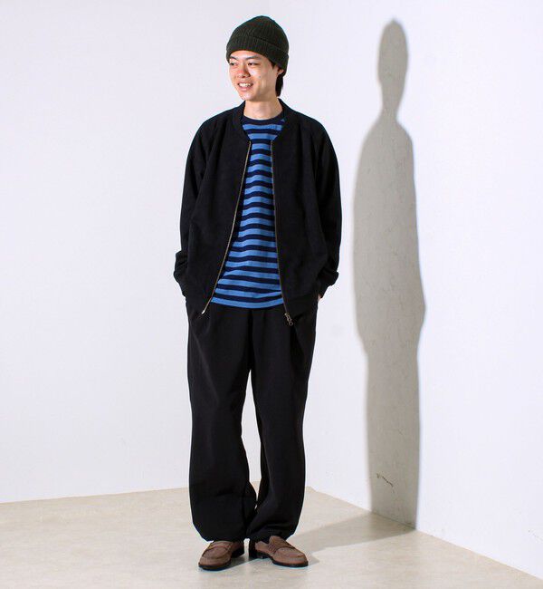 GLOSTER「【秋の新定番】フェイクスエードMA-1ジップブルゾン」|ブルゾン・スタジャン|