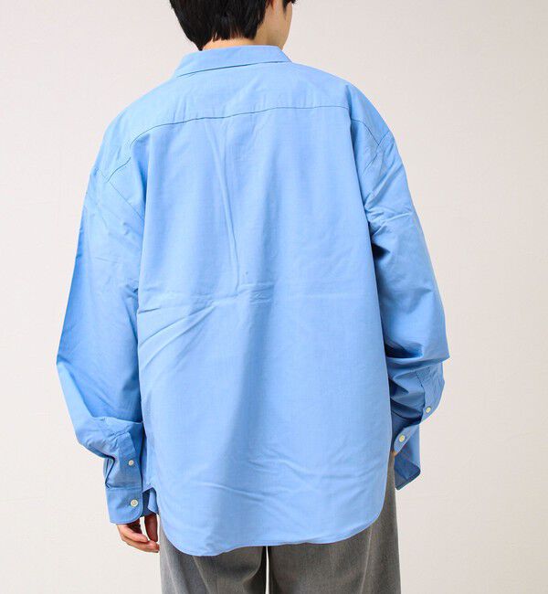 GLOSTER「【ストライプ/無地】レーヨン混 レギュラーカラーシャツ」|シャツ・ブラウス|