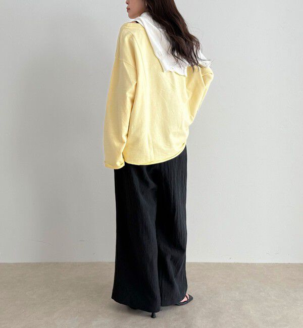 fredy emue「ヴィンテージ加工裏毛オフショルプルオーバー」|Tシャツ・カットソー|