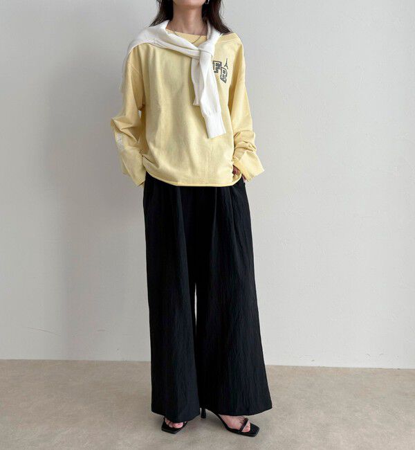 fredy emue「ヴィンテージ加工裏毛オフショルプルオーバー」|Tシャツ・カットソー|