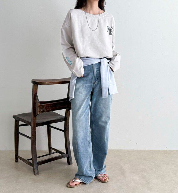 fredy emue「ヴィンテージ加工裏毛オフショルプルオーバー」|Tシャツ・カットソー|