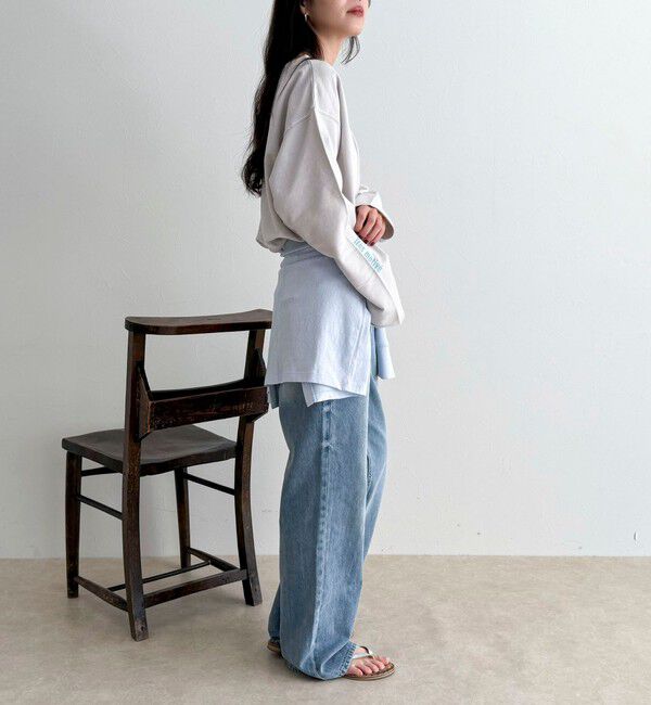 fredy emue「ヴィンテージ加工裏毛オフショルプルオーバー」|Tシャツ・カットソー|