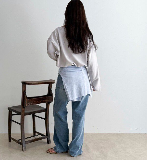 fredy emue「ヴィンテージ加工裏毛オフショルプルオーバー」|Tシャツ・カットソー|