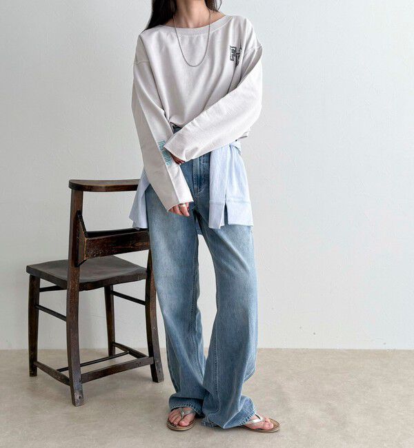 fredy emue「ヴィンテージ加工裏毛オフショルプルオーバー」|Tシャツ・カットソー|