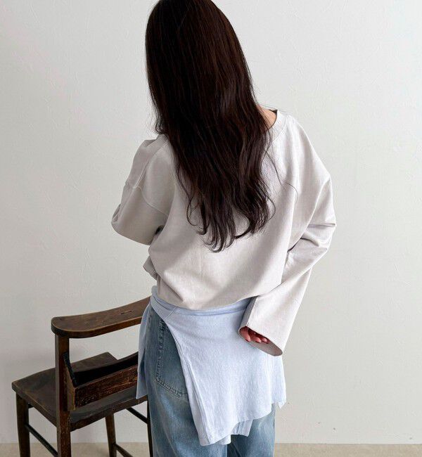 fredy emue「ヴィンテージ加工裏毛オフショルプルオーバー」|Tシャツ・カットソー|