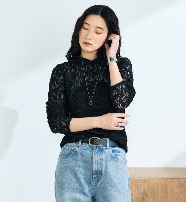 fredy emue「コットンレースフーディ」|Tシャツ・カットソー|