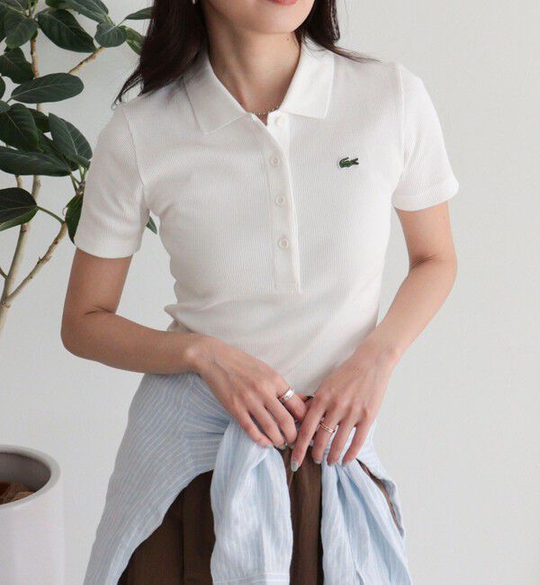 fredy emue「【LACOSTE/ラコステ】ワンポイントリブポロシャツ」|ポロシャツ|