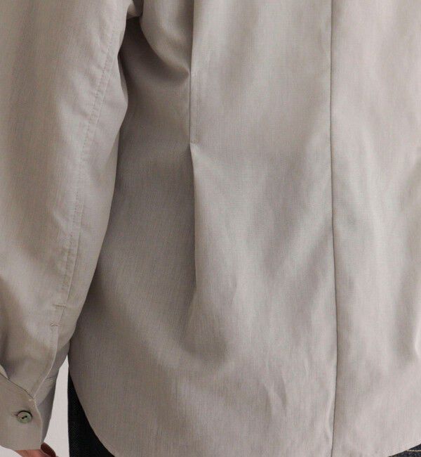 fredy emue「【人気アイテムの夏バージョン】リネン混シアーテーラードシャツ」|シャツ・ブラウス|